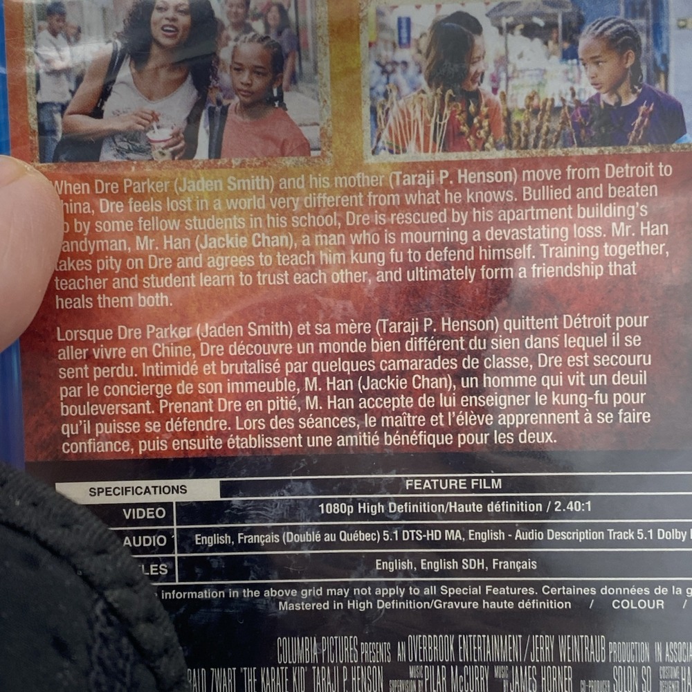 The Karate Kid (Blu-ray Disc, 2010, Canadian) Jaden Smith Jackie Chan Exclusive - Picture 6 of 7
